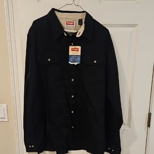 Wrangler Dark Button-Up Shirt
